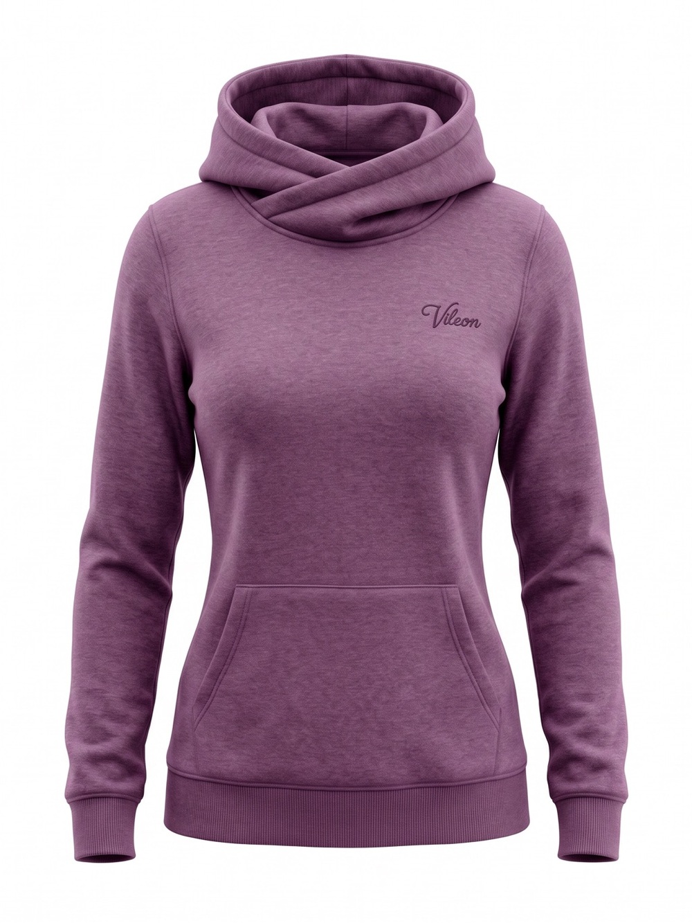 Volcom Women’s Cowl Neck Hoodie Size Small – Heather Purple